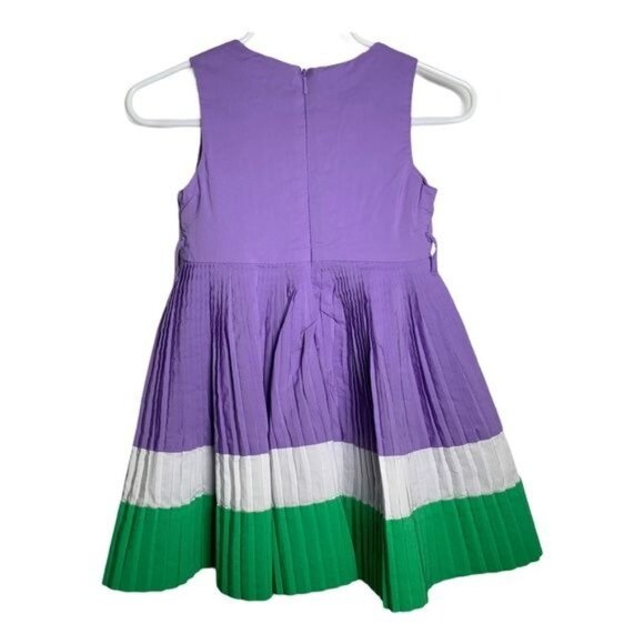 The Children’s Place Baby Girls Fit & Flare Dress Purple Green 24M - Picture 2 of 6